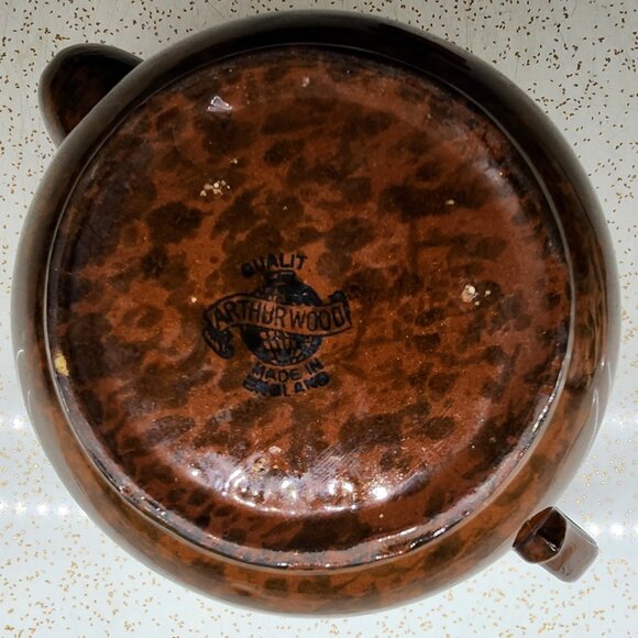 Vintage Brown & Cream/Yellow Teapot - Picture 4 of 7